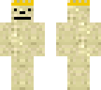sand king with a face
