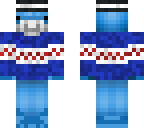 whale with a striped hat