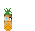 a girl in a pineapple