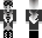 black and white