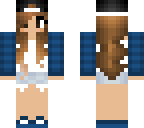 bleu girl with had