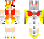 blocky fire dragon