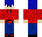 blue and red boy