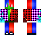 blue and red zombie