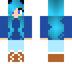 blue cat girl