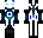 blue cyber enderman