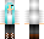 blue haired girl