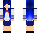 blue haired girl