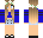 blue half top