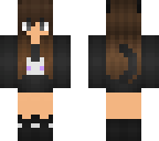 cat girl brown hair