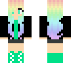 colorful hair girl