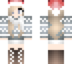 cute blonde christmas girl