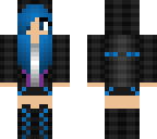 cute blue ender girl