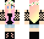 cute girl with ears and flower crown