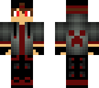 evil dark red boy