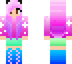 girl with pink hair