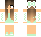 mint green cute teenage girl
