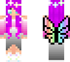 rainbow butterfly girl