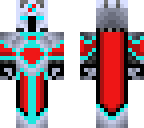 red knight with blue
