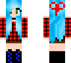 red plaid girl