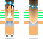 striped girl