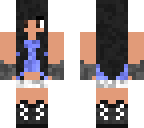 aphmau with blue a shirt and brown eyes