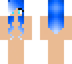 base with blue hair