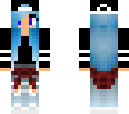 blue haired tomboy