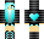 blue heart girl