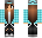 blue ombre skatergirl