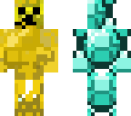 creeper gold and diamond
