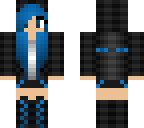 cute blue ender girl