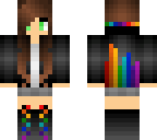 cute rainbow dubstep girl