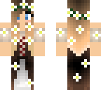 girl with flowers