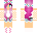 girl with pink hair
