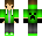 green chibi creeper dude