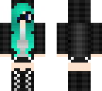 green hair and glasses