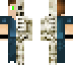 half boy half skeleton