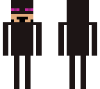 jesse in an enderman suit