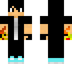me with a flaming hand