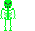 neon skeleton