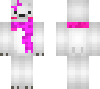 polar bear with pink scarf