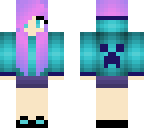 purple and pink hair girl