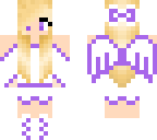 purple and white girl