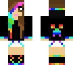 rainbow creeper girl