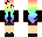 rainbow haired goth