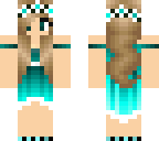 sea green prom girl