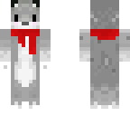 wolf with scarf and ears