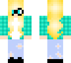 blonde hair and blue eyes