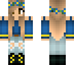 blue and gold cute girl